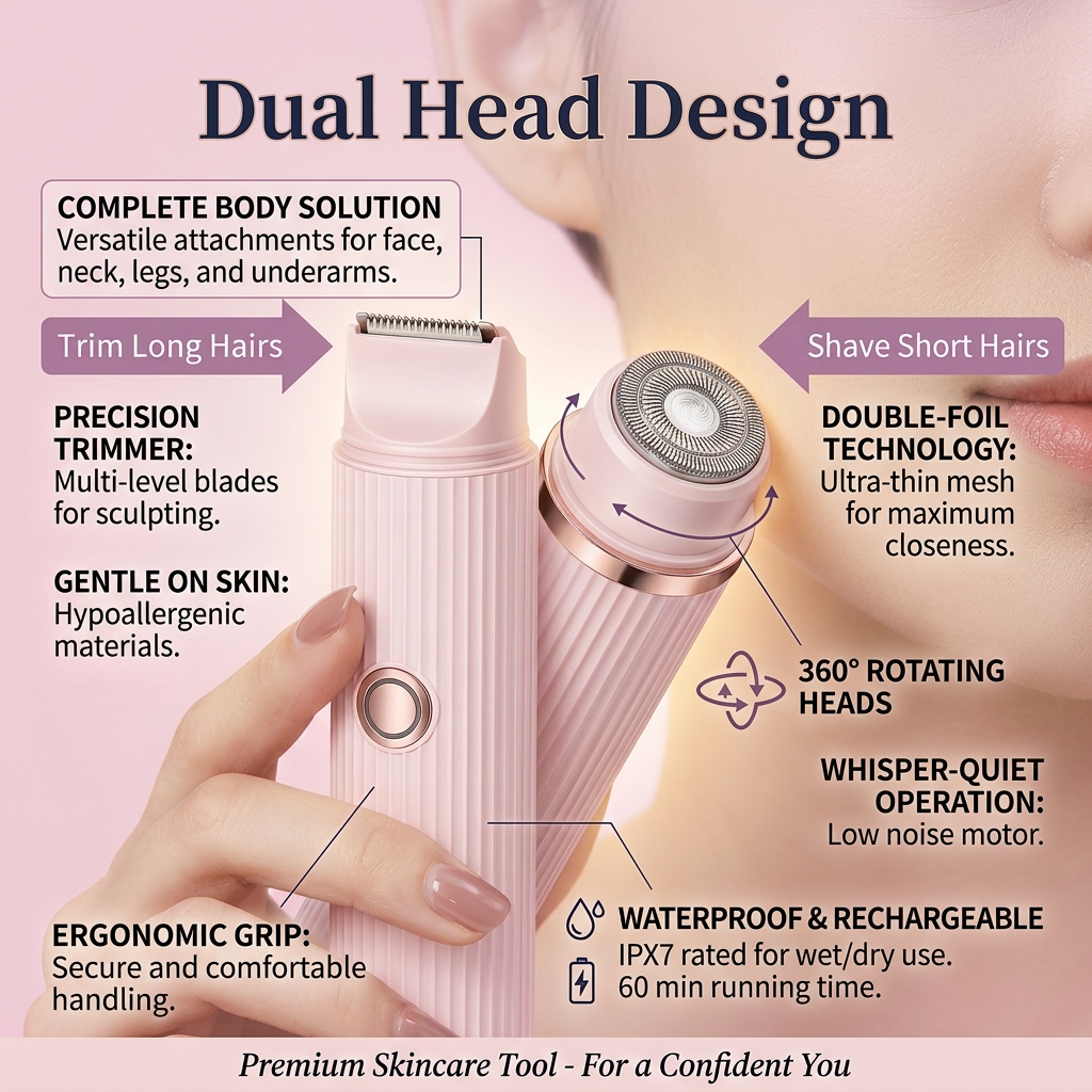 Double Head Electric Shaver